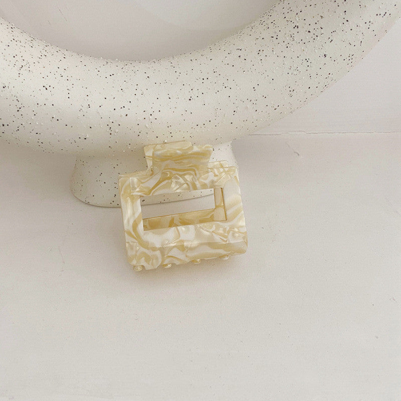 Hair Barrette Clamp Multicolor Acrylic Hollow Square Ponytail Grab Girls Hair Clip Hair Styling Accessories