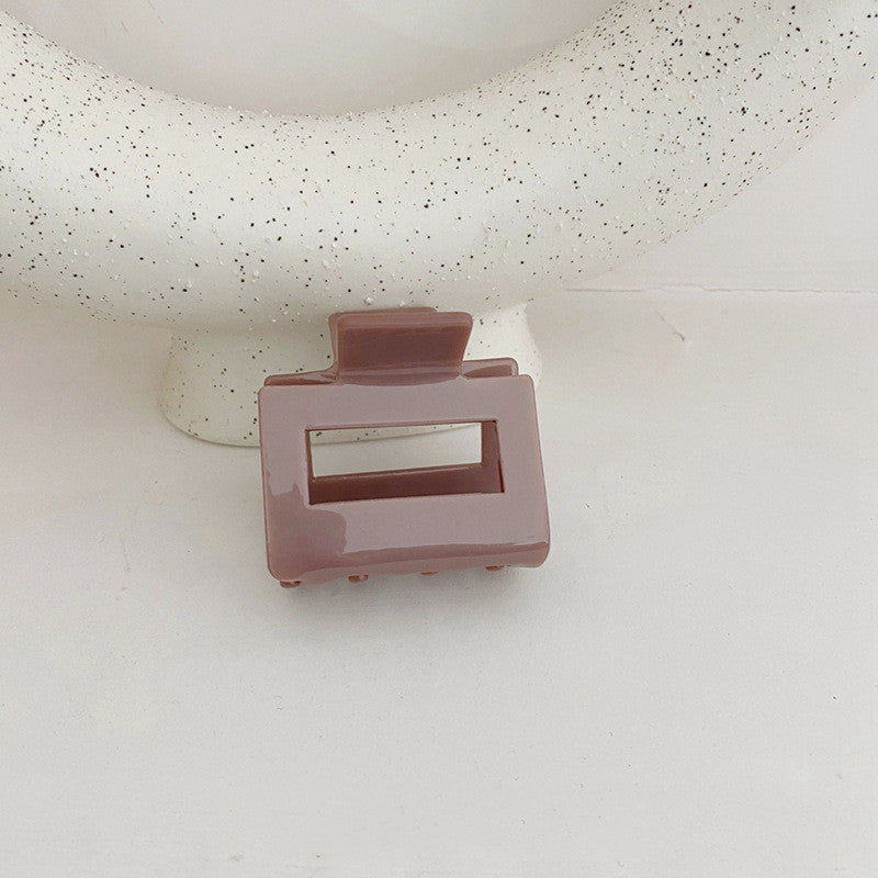 Hair Barrette Clamp Multicolor Acrylic Hollow Square Ponytail Grab Girls Hair Clip Hair Styling Accessories