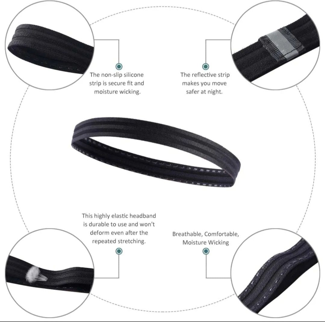 Non Slip Men's /Women's Sweatband  Sports Fitness Headbands