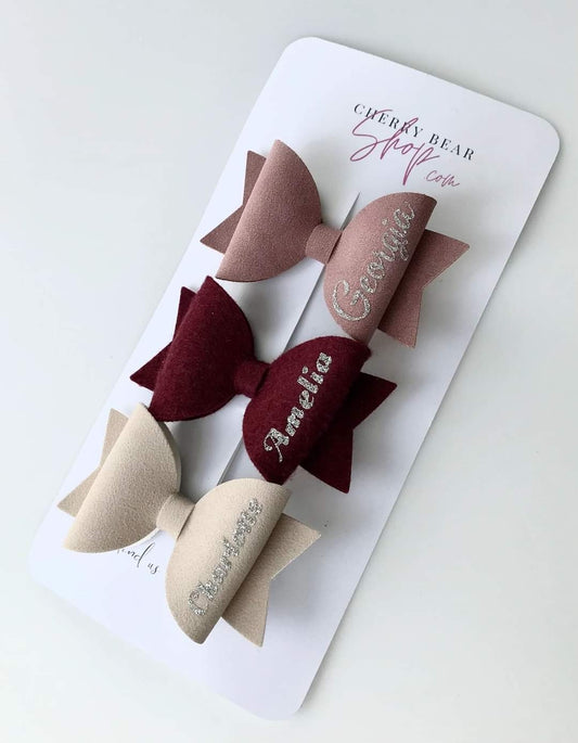 Personalised Hair Bows