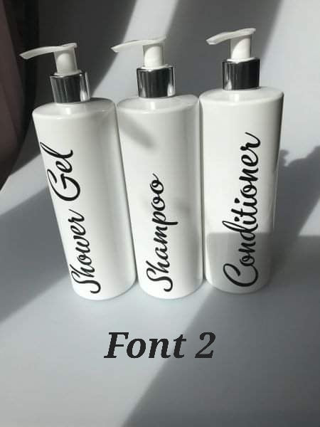 Personalised Bathroom Pump Bottles