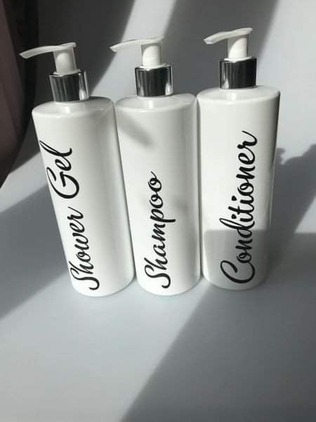 Personalised Bathroom Pump Bottles